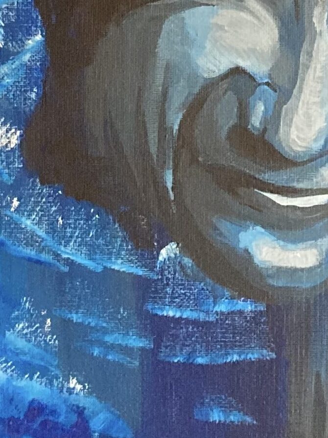 indianer, maleri, akryl, til salg, køb