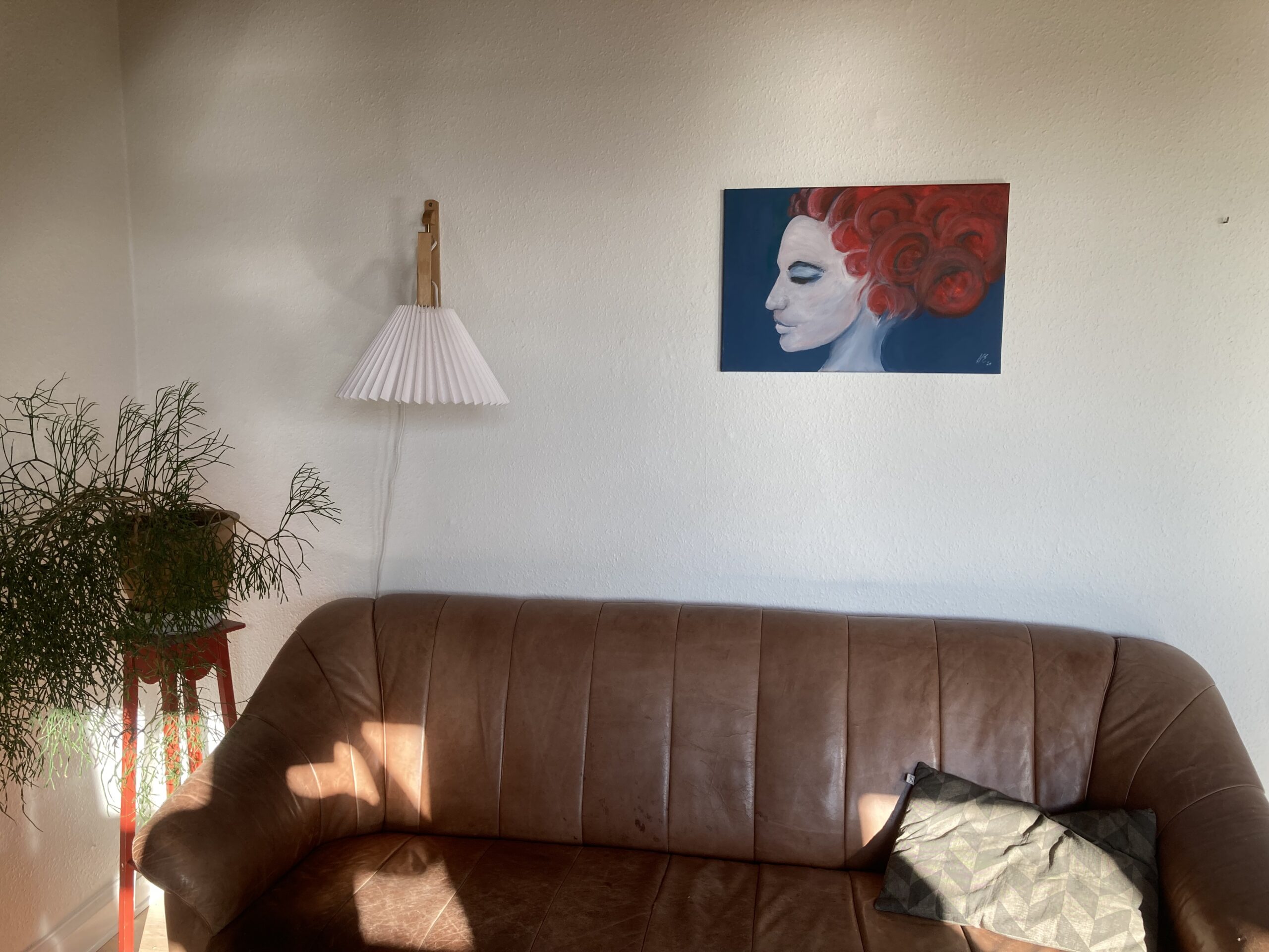 Randers, kunst, køb, sælg, salg, Blå rødt maleri, billede