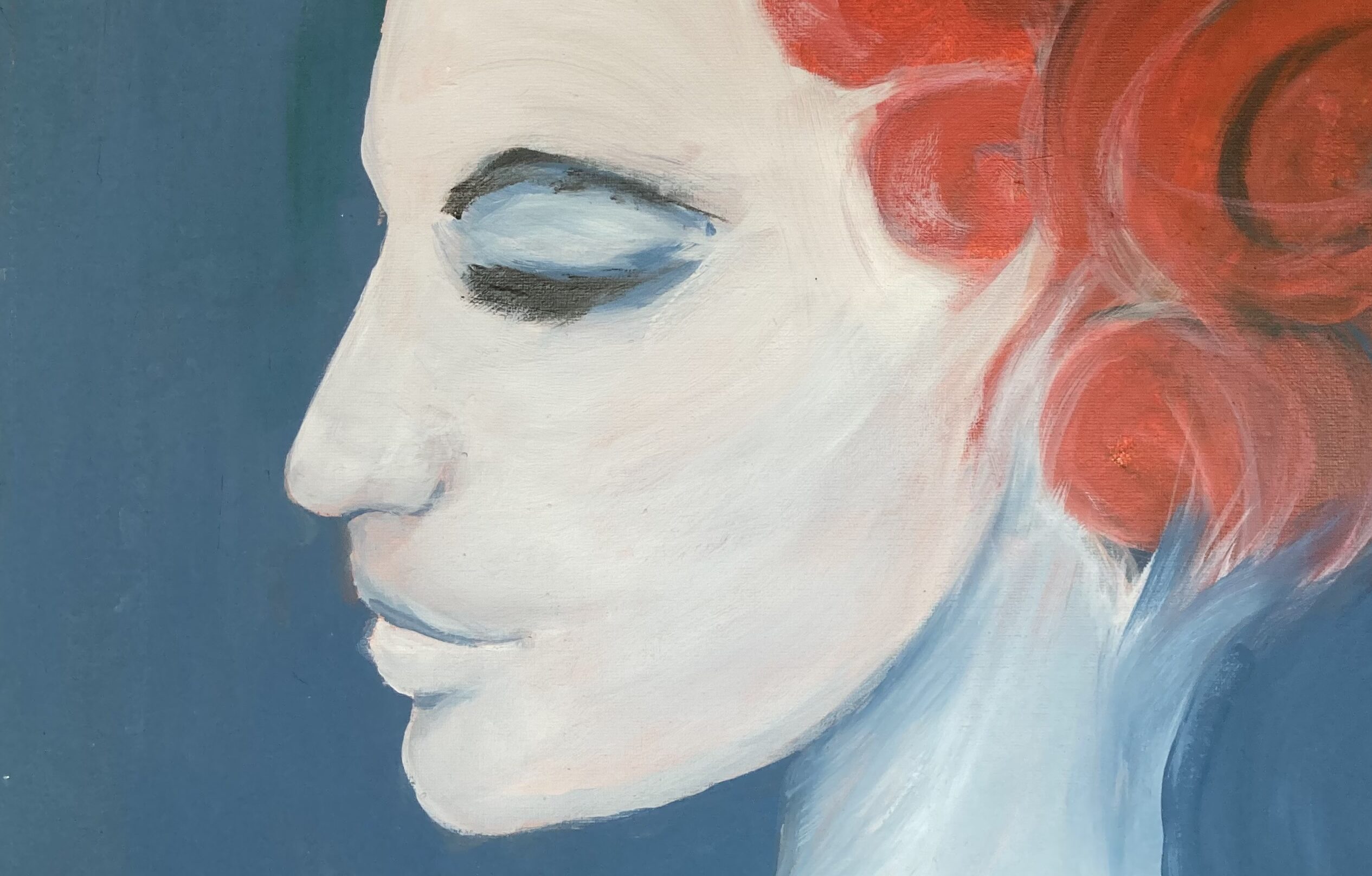 Maleri, Randers, Køb, Kvinde, Rødt hår